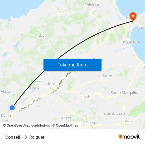 Consell to Raiguer map
