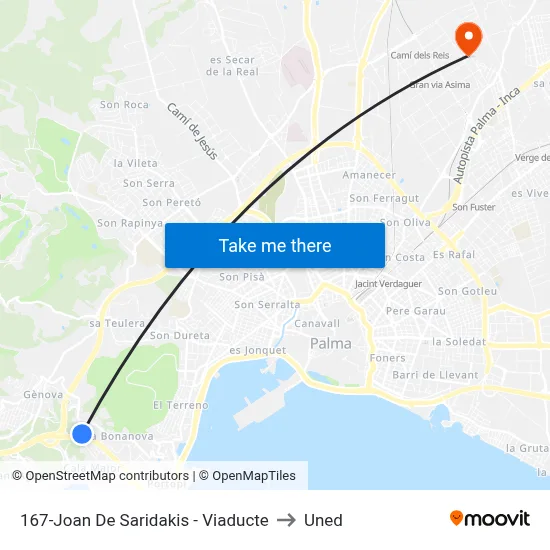 167-Joan De Saridakis - Viaducte to Uned map
