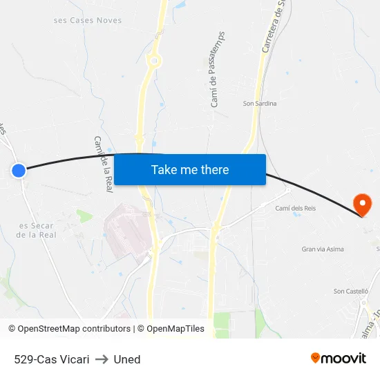 529-Cas Vicari to Uned map