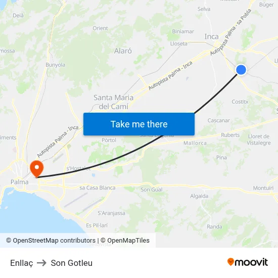 Enllaç to Son Gotleu map