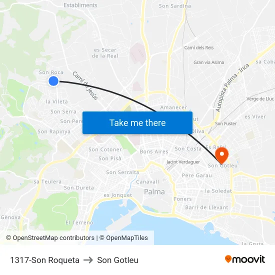 1317-Son Roqueta to Son Gotleu map