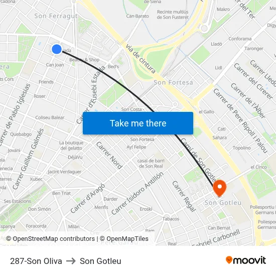 287-Son Oliva to Son Gotleu map