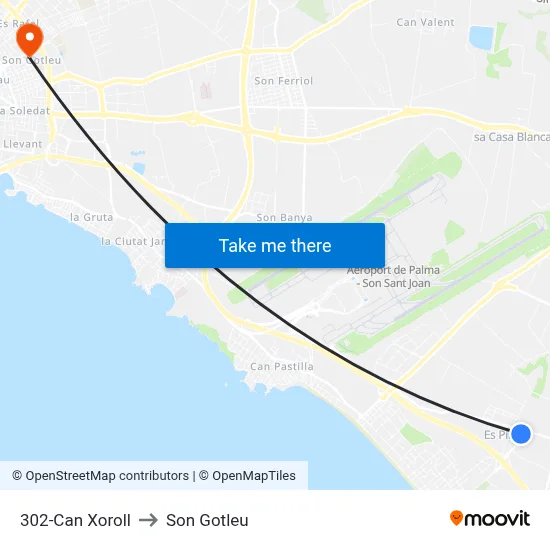 302-Can Xoroll to Son Gotleu map