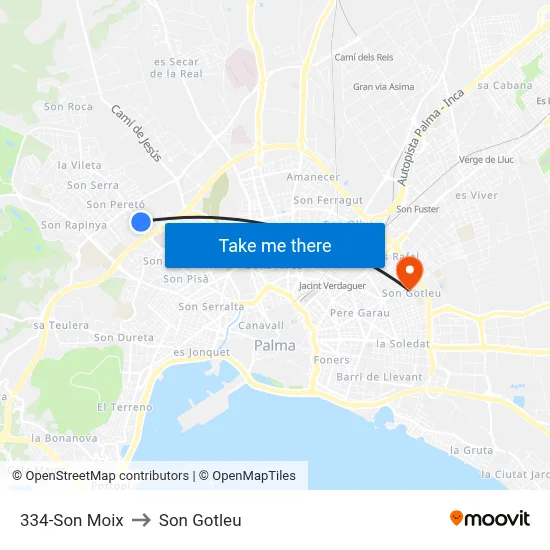 334-Son Moix to Son Gotleu map