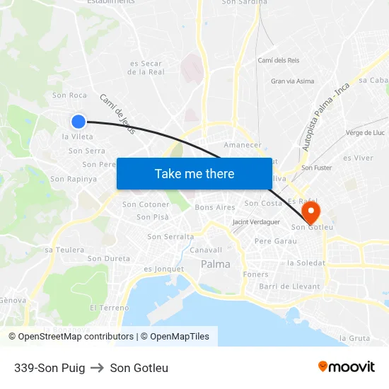 339-Son Puig to Son Gotleu map