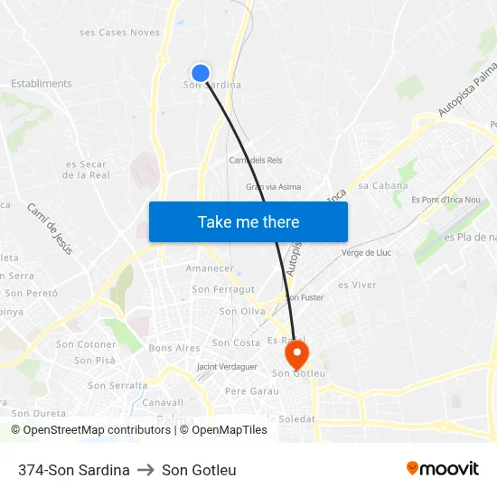 374-Son Sardina to Son Gotleu map