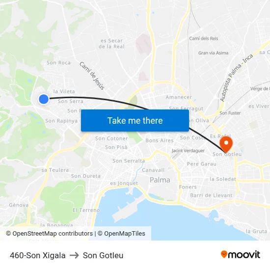 460-Son Xigala to Son Gotleu map