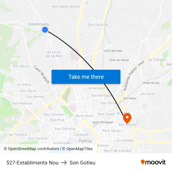 527-Establiments Nou to Son Gotleu map