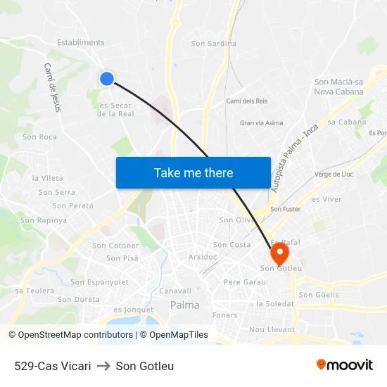 529-Cas Vicari to Son Gotleu map