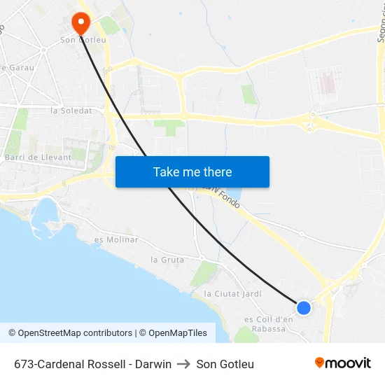 673-Cardenal Rossell - Darwin to Son Gotleu map