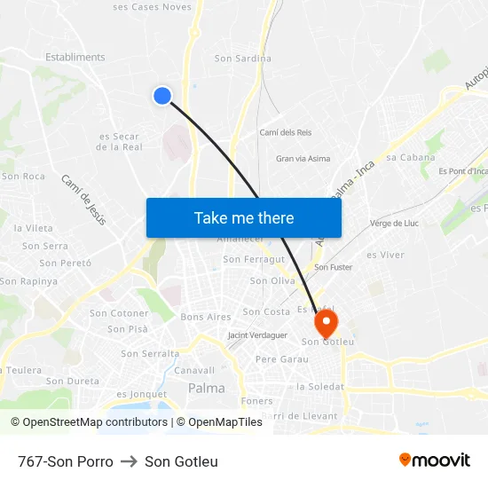 767-Son Porro to Son Gotleu map