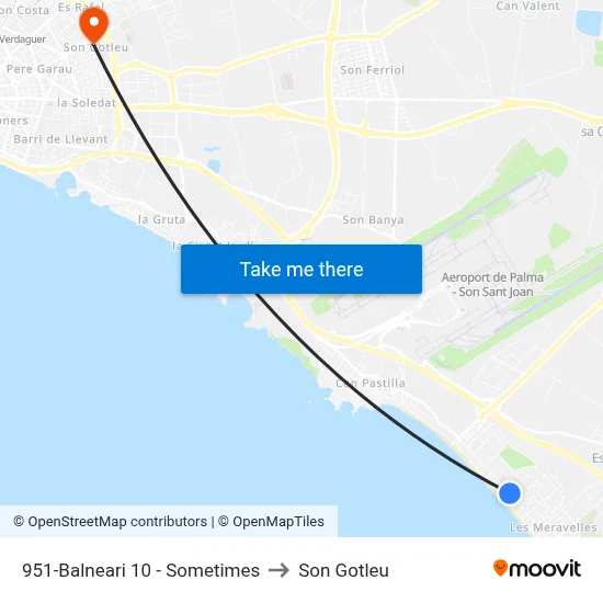 951-Balneari 10 - Sometimes to Son Gotleu map