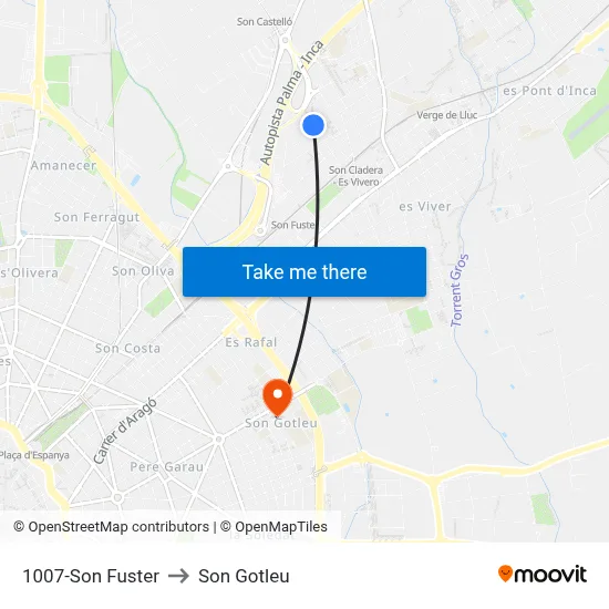 1007-Son Fuster to Son Gotleu map