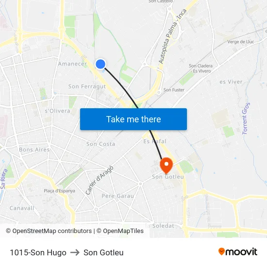 1015-Son Hugo to Son Gotleu map