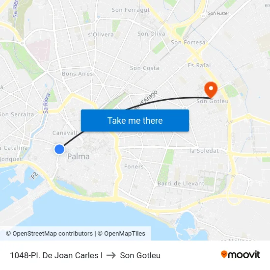1048-Pl. De Joan Carles I to Son Gotleu map