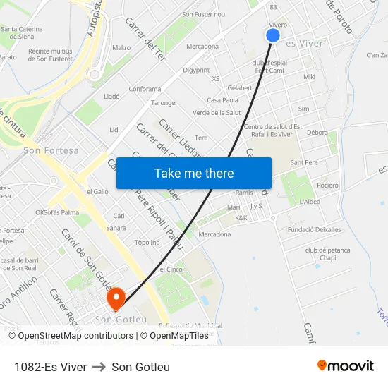 1082-Es Viver to Son Gotleu map