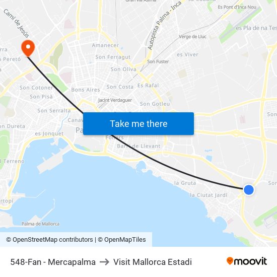 548-Fan - Mercapalma to Visit Mallorca Estadi map
