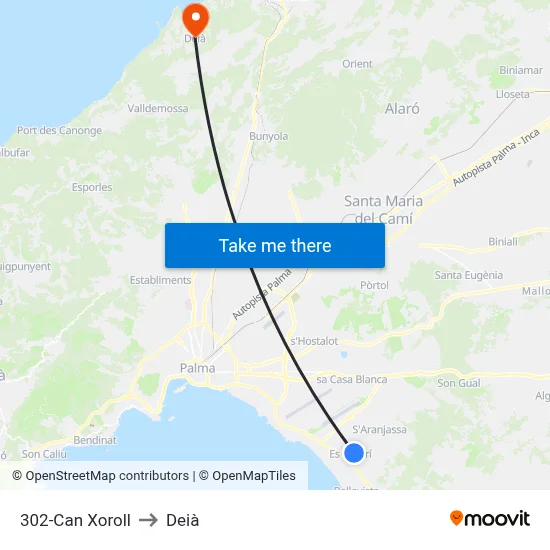 302-Can Xoroll to Deià map