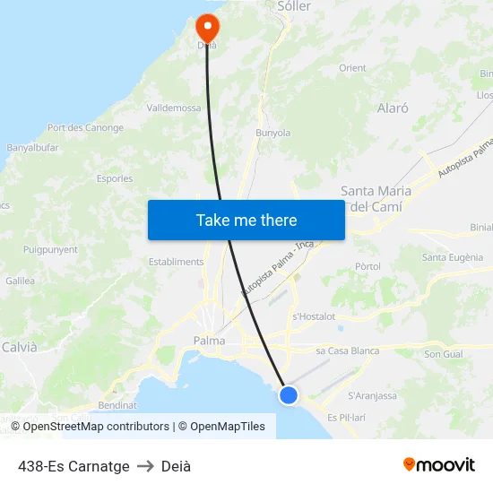 438-Es Carnatge to Deià map