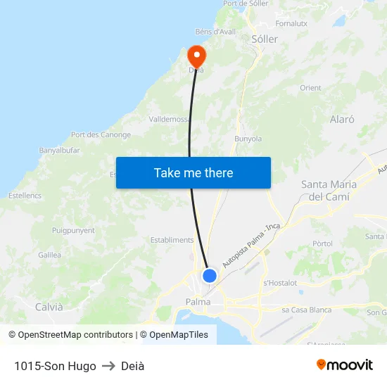 1015-Son Hugo to Deià map