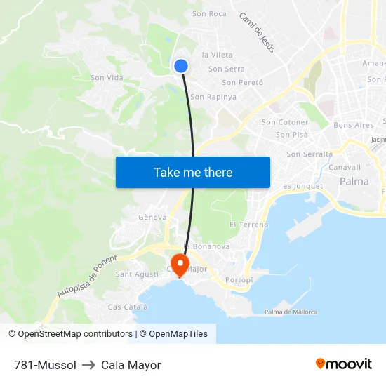 781-Mussol to Cala Mayor map