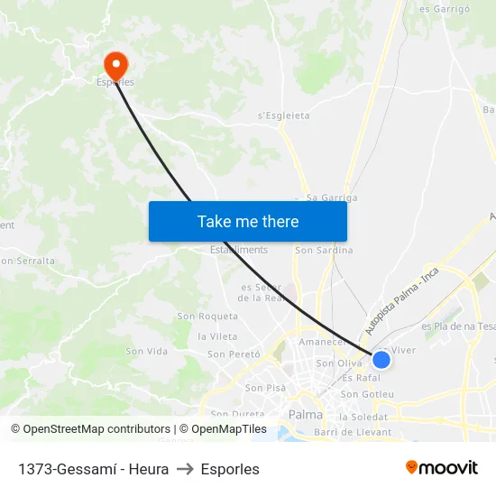 1373-Gessamí - Heura to Esporles map