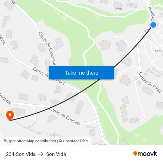 234-Son Vida to Son Vida map