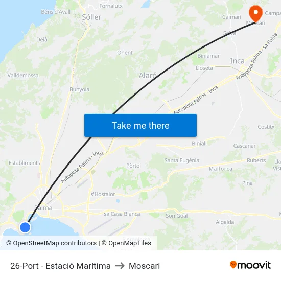 26-Port - Estació Marítima to Moscari map