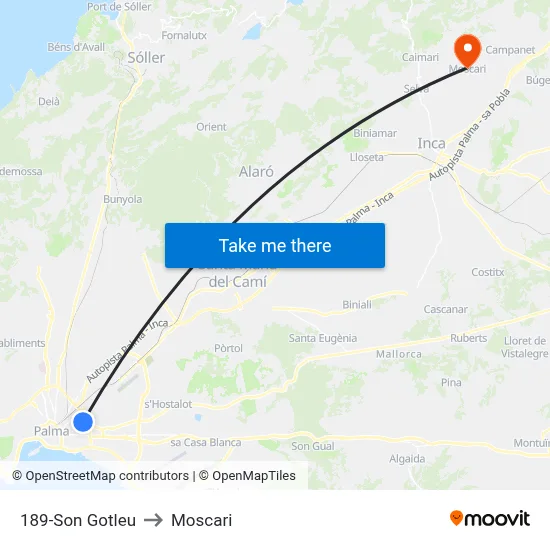 189-Son Gotleu to Moscari map