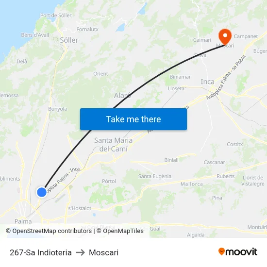 267-Sa Indioteria to Moscari map