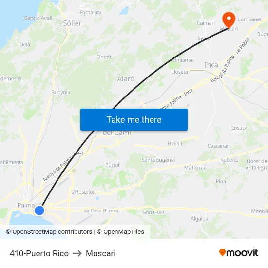 410-Puerto Rico to Moscari map