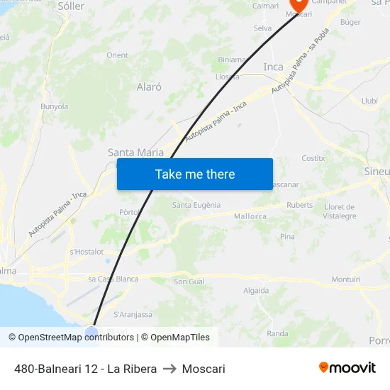 480-Balneari 12 - La Ribera to Moscari map