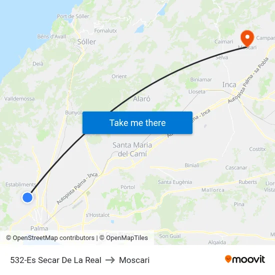 532-Es Secar De La Real to Moscari map