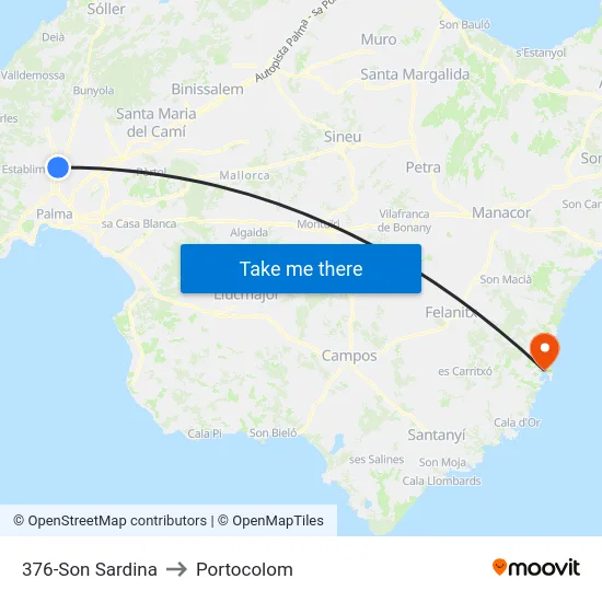376-Son Sardina to Portocolom map