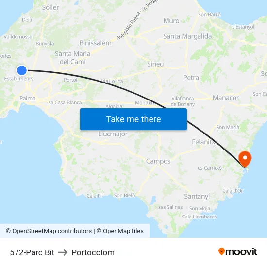 572-Parc Bit to Portocolom map