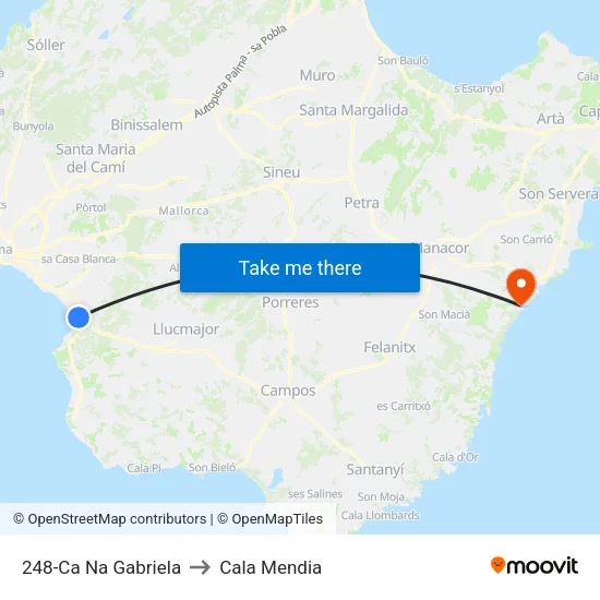 248-Ca Na Gabriela to Cala Mendia map