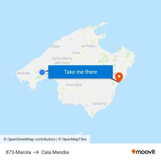 873-Marola to Cala Mendia map