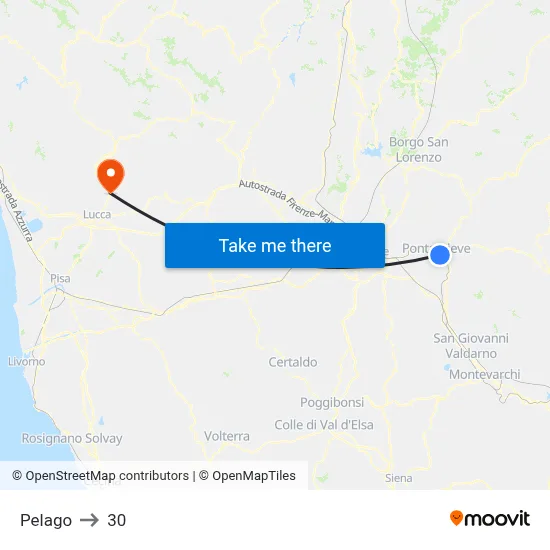 Pelago to 30 map
