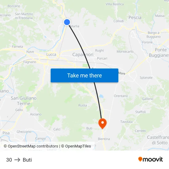 30 to Buti map