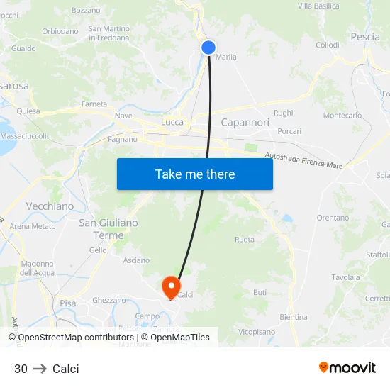 30 to Calci map