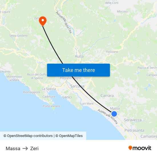 Massa to Zeri map