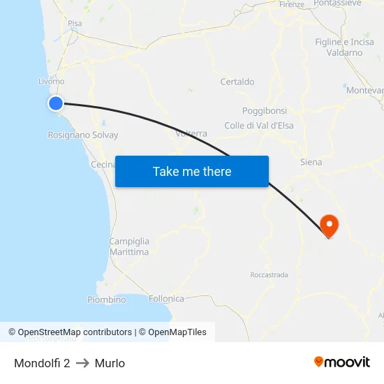 Mondolfi 2 to Murlo map