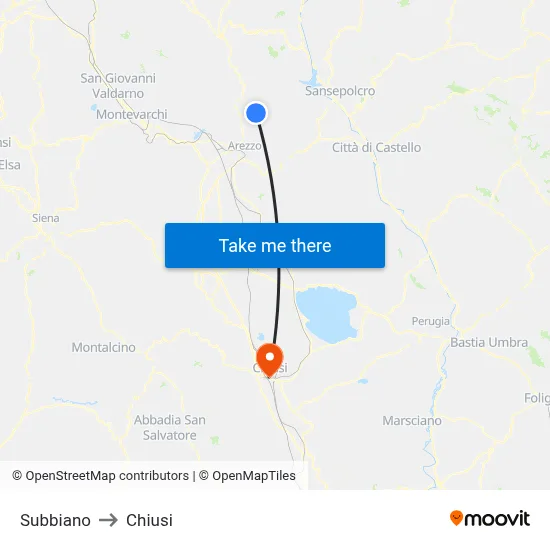 Subbiano to Closed map