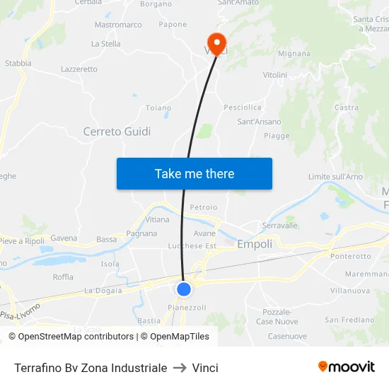 Terrafino Industrial Zone Junction to Vinci map