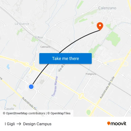 I Gigli to Design Campus map