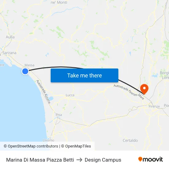 Marina Di Massa Betti Square to Design Campus map