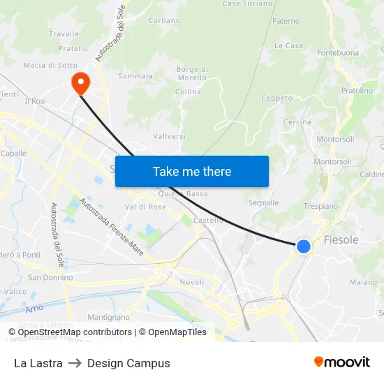 La Lastra to Design Campus map