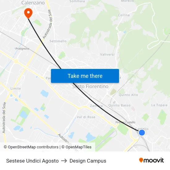 Sestese August Eleventh to Design Campus map