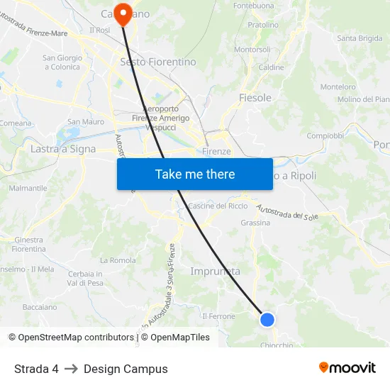 Road 4 to Design Campus map