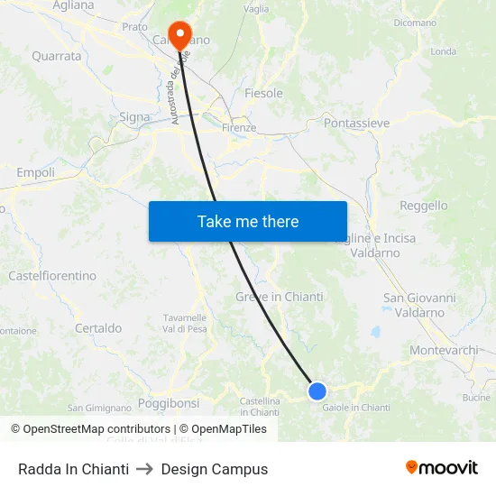 Radda In Chianti to Design Campus map